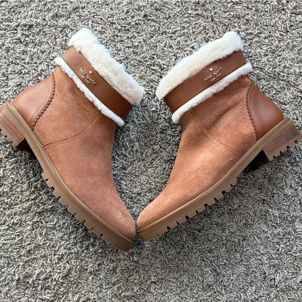 Kate Spade Camel Brown Bailee Winter Boots - Picture 6 of 12